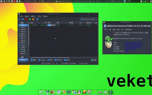 用过的最好用bt下载的软件,qBittorrent还有增强版本,可以自动屏蔽迅雷等BT下载工具吸血等等增强功能