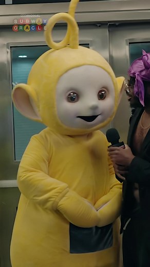 What train they taking? 🤣 #subwayoracle #teletubbies #nyc