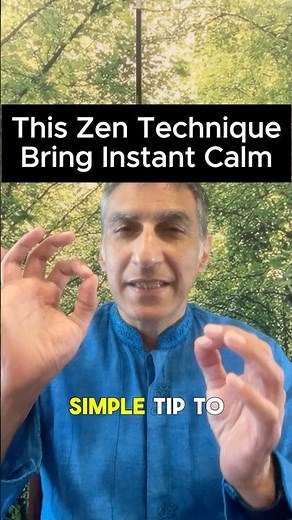 This Zen Technique Brings Instant Calm