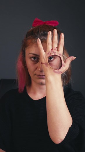 Hole in Hand SFX Makeup Tutorial for Halloween