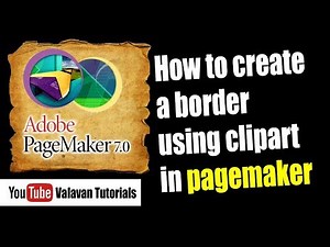 How to create a border using clipart in pagemaker