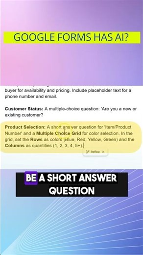 This Google Forms AI Feature Saves Hours #tutorial #google