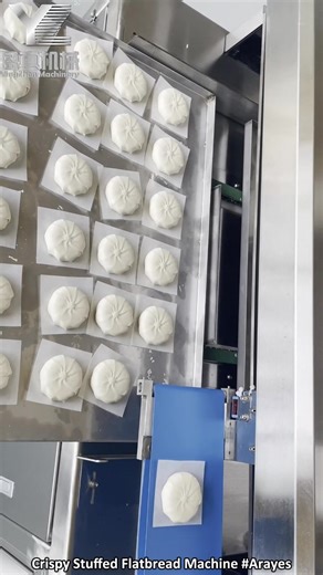 1.7K views | Crispy Stuffed Flatbread Machine #Arayes #flatbread #bakerymachine #foodmachine | Ying Machinery | Facebook