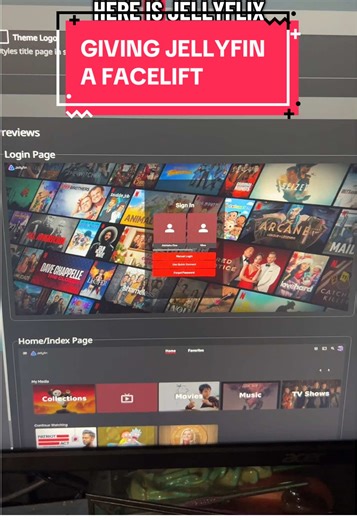 Replying to @Mika Minx jellyfin UI. #jellyfin #techtok #physicalmedia #horrortok #happynewyear