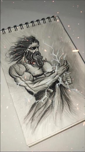 Drawing ZEUS (EP:-1 Greek Mythological Characters:-New series Season 1)#art #drawing