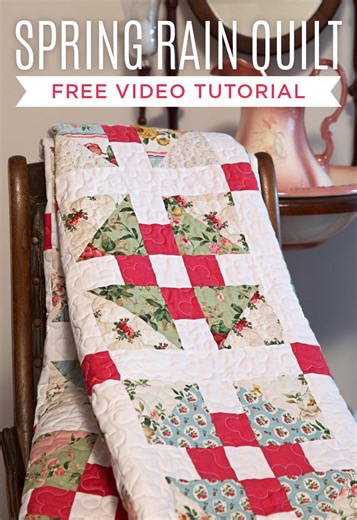 New Friday Tutorial: The Spring Rain Quilt with Jenny Doan