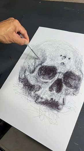 Therapy Hand exercise A 30 minutes of non-stop scribbling! What do you think about this? YES or NO? . . . . . . . #artsenicjrscribbles #ballpointpen #ballpointpenart #scribbleart #skull #artoninstagram | Artsenic Jr Scribbles