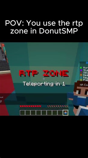POV: You use the rtp zone on donut smp #minecraft #donutsmp #viral