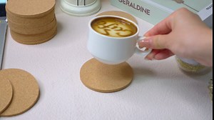 Pinkunn 100 Pcs Cork Coasters Bulk for Drinks 3.5 Inch Absorbent Heat Resistant Blank Cork Coaster for Laser Engraving Round Non-Slip for Wine Glass, Mug, Coffee Cup, Plant, Tabletop Decoration
