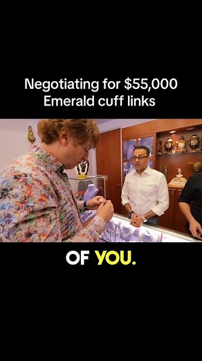 How I Negotiated $55,000 Emerald Cufflinks 😱 #jewelrymaking #luxurylifestyle #millionairemindset #WatchCollector | Michael Blakey - Producer