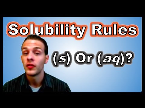 Solubility Rules