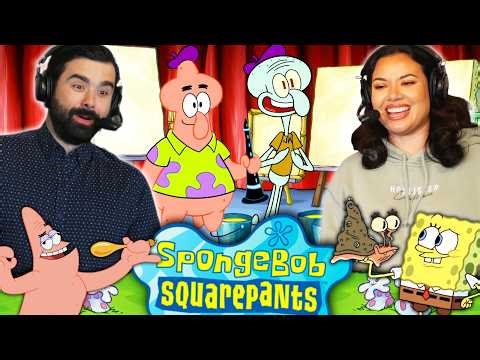 We Watched SPONGEBOB SEASON 12 EPISODE 19 & 20 For the FIRST TIME!! PAT HEARTS SQUID