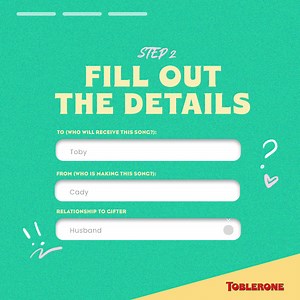 Write a thoughtful note and create a personalized love song for your one-of-a-kind loved one! ✍🏼🎶 This Valentine’s Day, give them a one-of-a-kind gift with Toblerone - The Thoughtful Gift. | Toblerone