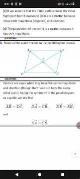 Solved Questions on Vectors.