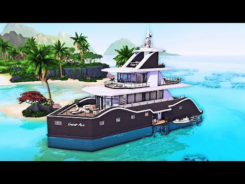 Billionaire's Super Yacht | The Sims 4 Speed Build