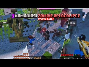 3 KOMBINASI ADDON ZOMBIE APOCALYPSE TERLENGKAP YANG WAJIB KALIAN COBA!! MCPE 1.21+