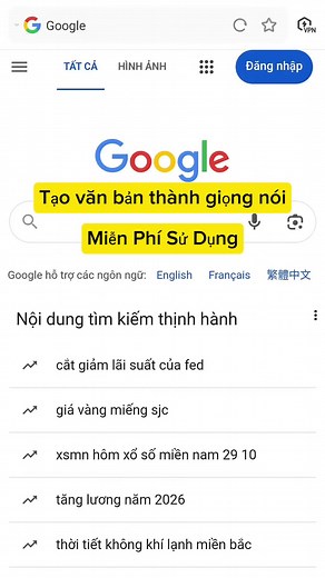 Tạo văn bản thành giọng nói miễn phí