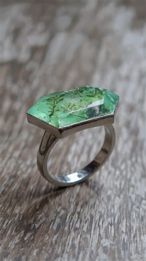 13K views · 361 reactions | Emerald dendrit Ring silver handmade #emerald #demdrite | Gemstone and jewelry | Facebook