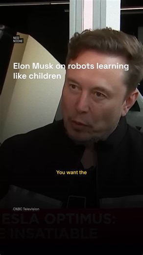 Neo Niche | Robots need to play with toys to learn physics. Elon Musk explains "self-play," where AI learns logic and dexterity exactly like a child:... | Instagram