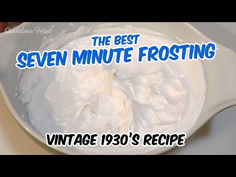Old-Fashioned 7 Minute Frosting - Vintage 1930's Recipe - 7 Minute Frosting For Coconut Cake