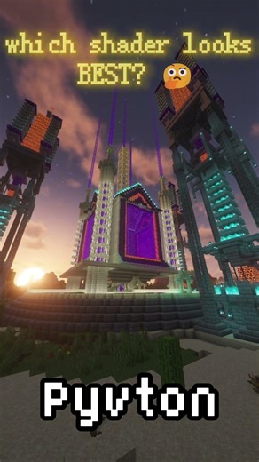 which shader makes Minecraft look best? #shorts #minecraft