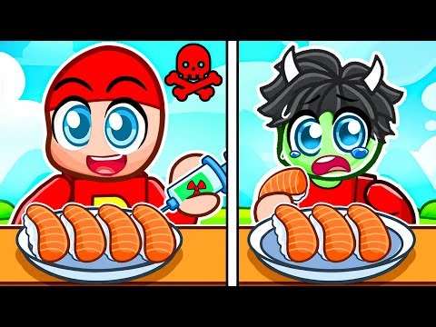 Ikke Vælg Den GIFTIGE Sushi i Roblox!