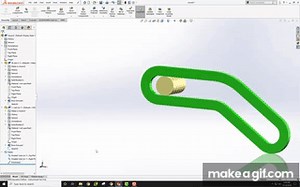 SolidWorks Path Mate Demonstration on Make a GIF