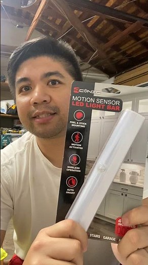 Installing a Motion sensor LED light bar from Five Below #shorts