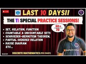 07 | Practice Session | YMCA | Set | Function | Partial Ordered Relation | Schroeder-Bernstein