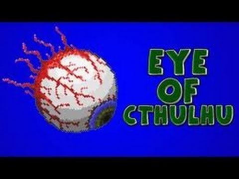 Terraria tutorial: How to Spawn & kill the Eye Of Cthulhu