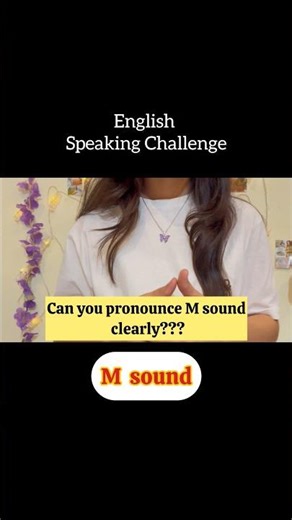 M Sound Practice for Beginners | Speak English Clearly