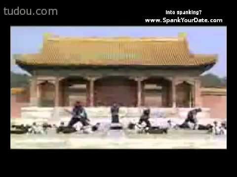 Asian paddling / corporal punish scene