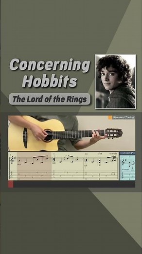 Concerning Hobbits / The Lord of the Rings (Guitar) #guitartab #guitar #fingerstyleguitar