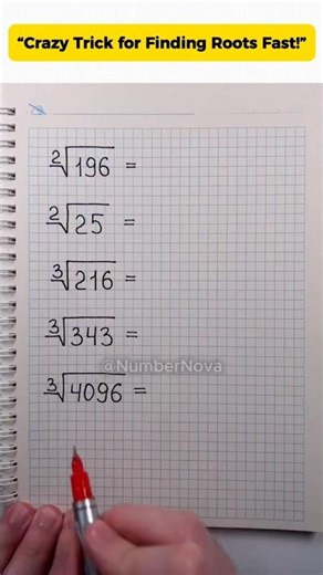 Crazy Trick for Finding Roots Fast! #usa #maths #matheducation #mathstricks #mathlearning #mathhelp