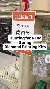 Hunting for the NEW Hobby Lobby Diamond Painting Kits #diamondpainting #hobbylobby #springcrafts