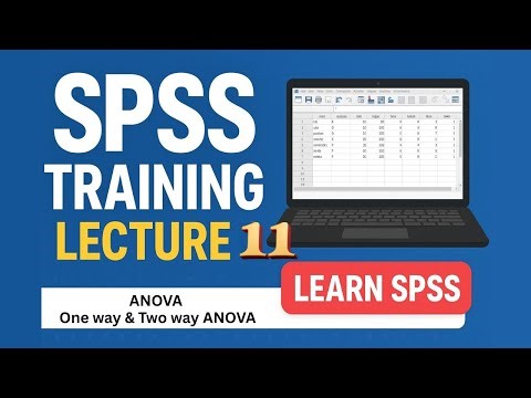 SPSS Lecture 11| ANOVA