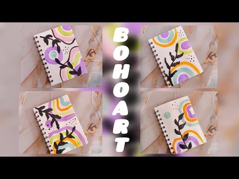 5 Boho Art Painting Ideas | Relaxing Aesthetic Painting Video