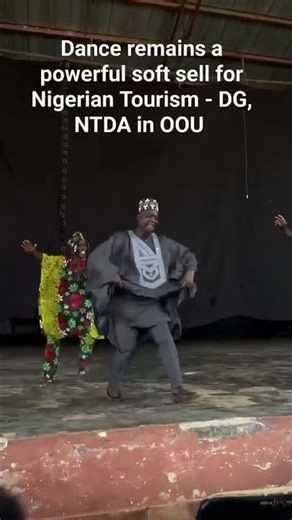 DG Nigerian Tourism Development Authority dances bata in OOU