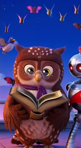 Night Guard of Owl and Robot 🦉🤖 | Star Constellation Lessons | Furry Dreams Stories