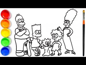 How to draw Simpsons | How to draw Simpsons Family | Simpson Drawing