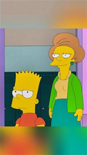 Bart meets a new teacher #simpsons