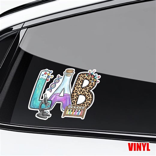 Lab Laboratory Sticker, Lab Tech Scientist Decal, Funny Lab Life Sticker, Lab Week Gift Idea, Medical Science Appreciation Gift OIOU05 - Etsy