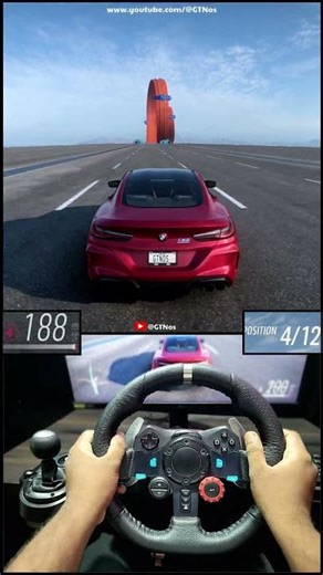 I Gave Them a MASSIVE Head Start 😱 BMW M8 Hyperloop BOOST Jump! 🚀 | FH5 #Shorts