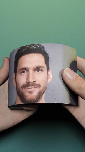 If Messi Changed Into Mona Lisa Flipbook #flipbook #monalisa