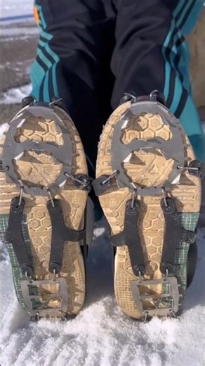 Anti-Slip Shoe Grippers – Winter Must-Have! ❄️ #icespikes #crampons #shorts #antislip #boots #diy