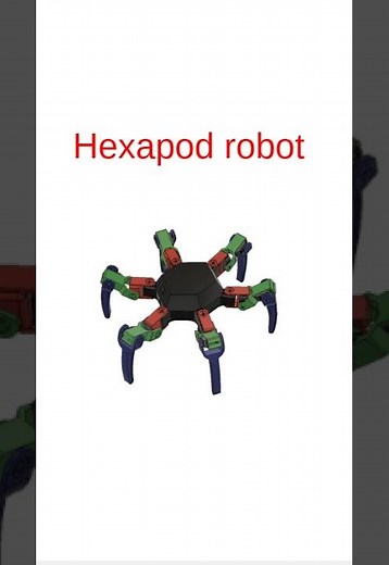 Autodesk Fusion 360 Tutorial for beginners. Hexapod Robot View