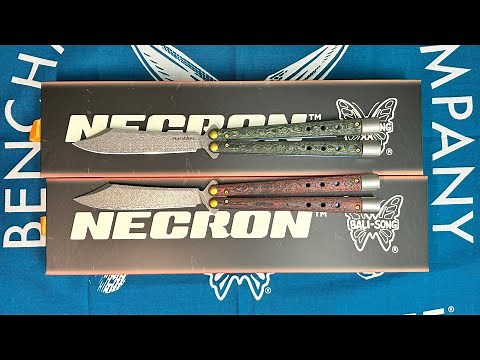 Benchmade Necron 99-241 and 99-242 Balisong GOLD CLASS Knives Review