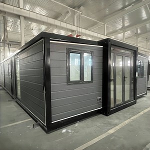 [Hot Item] Factory Custom 20FT 40FT Portable Prefabricated Houses 40 FT Expandable Mobile Foldable Container Prefab Home