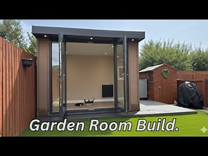 Garden Room Office build. Start to finish. Shack house company.
