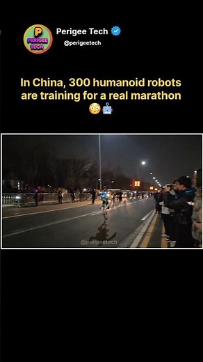 In China, Over 300 Humanoid Robots Train for a Marathon 🤖